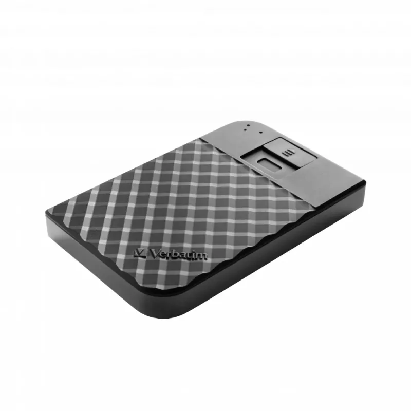 Verbatim Fingerprint Secure Portable Hard Drive 2TB, 2 TB, 3.2 Gen 1 (3.1 Gen 1), Czarny