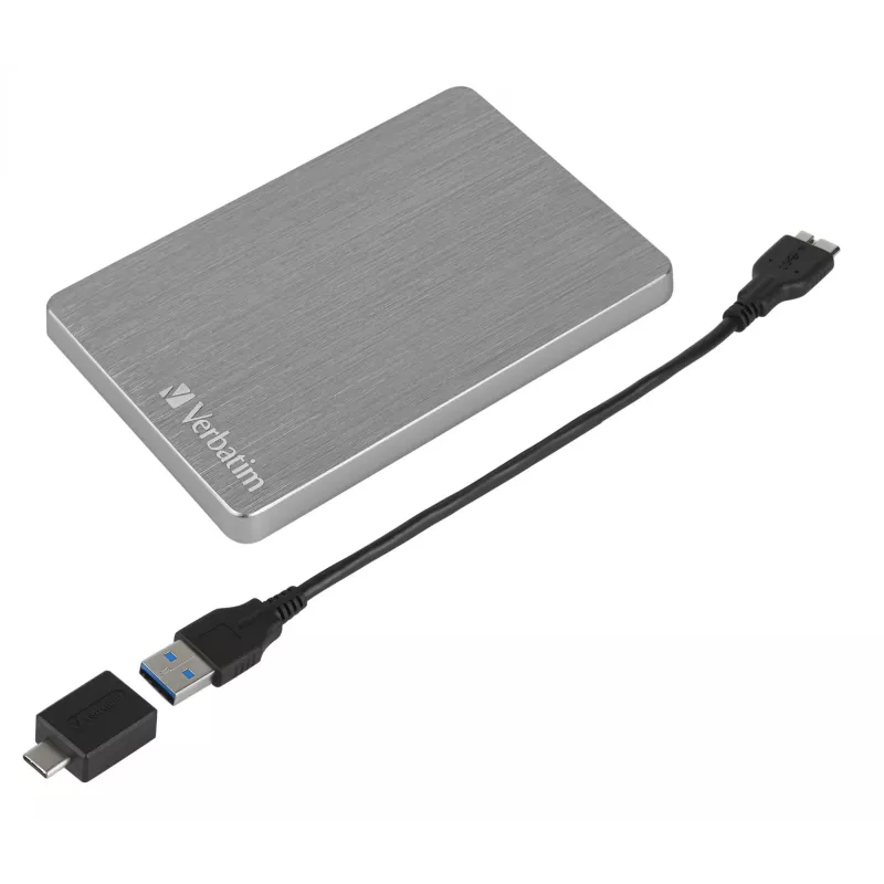 Verbatim Store 'n' Go ALU cienki Portable Hard Drive 1TB Space szary