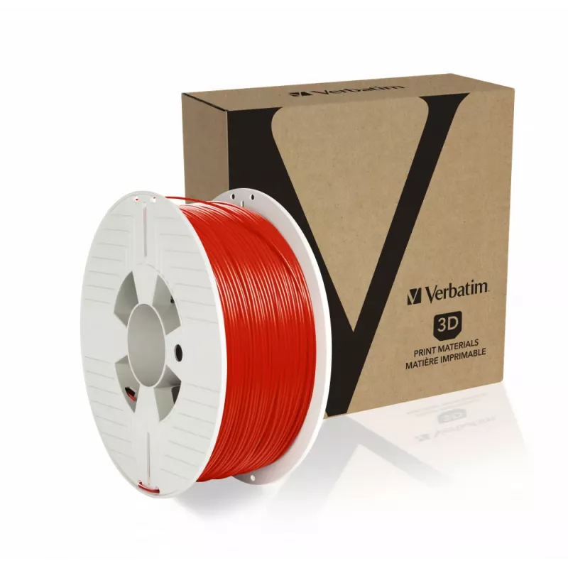 Verbatim 55053 materiał do druku 3D Poli(tereftalan etylenu) glikol (PETG) Czerwony 1 kg