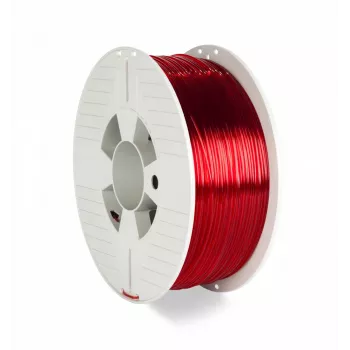 Verbatim 55054 materiał do druku 3D politereftalan glikolu etylenowego (PETG) Czerwony, Przezroczysty 1 kg