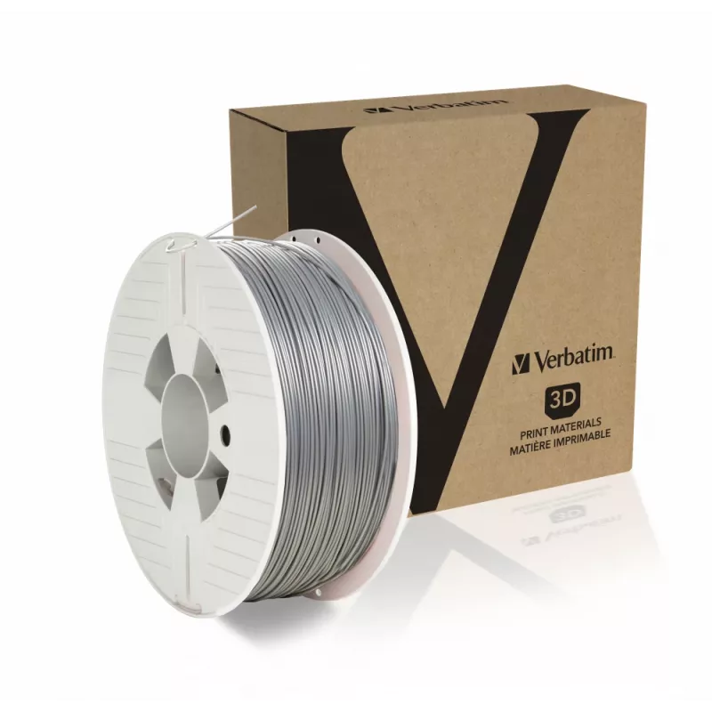 Verbatim 55319 materiał do druku 3D kwas polimlekowy (PLA) srebrny 1 kg