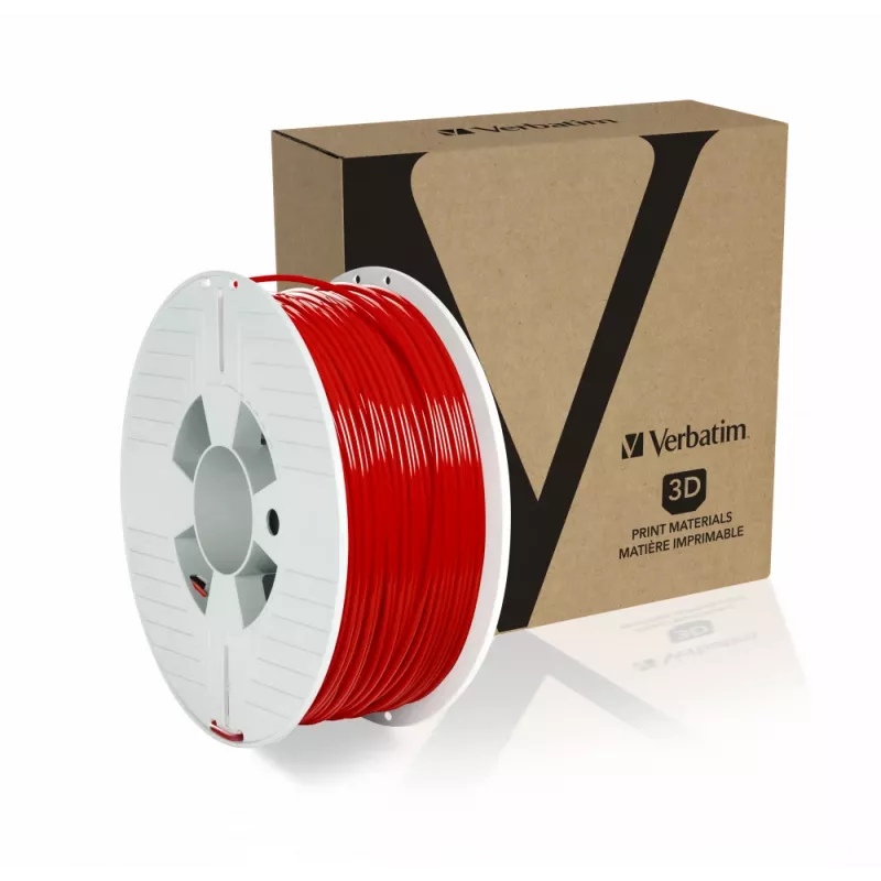 Verbatim 55330 Materiał do druku 3D Kwas polimlekowy (PLA) Czerwony 1 kg