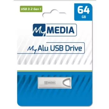 MyMedia MyAlu USB 3.2 Gen 1 Pamięć USB 64 GB USB Typ-A 3.2 Gen 1 (3.1 Gen 1) Srebrny