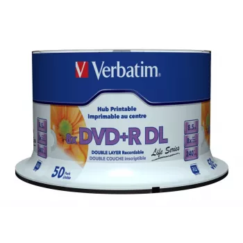 Verbatim 97693 pusta płyta DVD 8,5 GB DVD+R DL 50 szt.