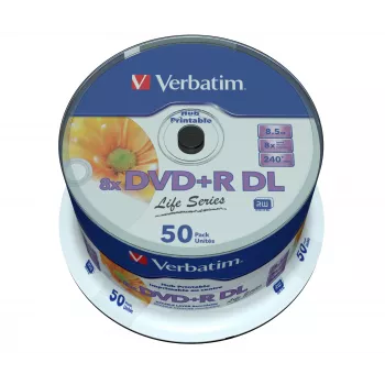 Verbatim 97693 pusta płyta DVD 8,5 GB DVD+R DL 50 szt.