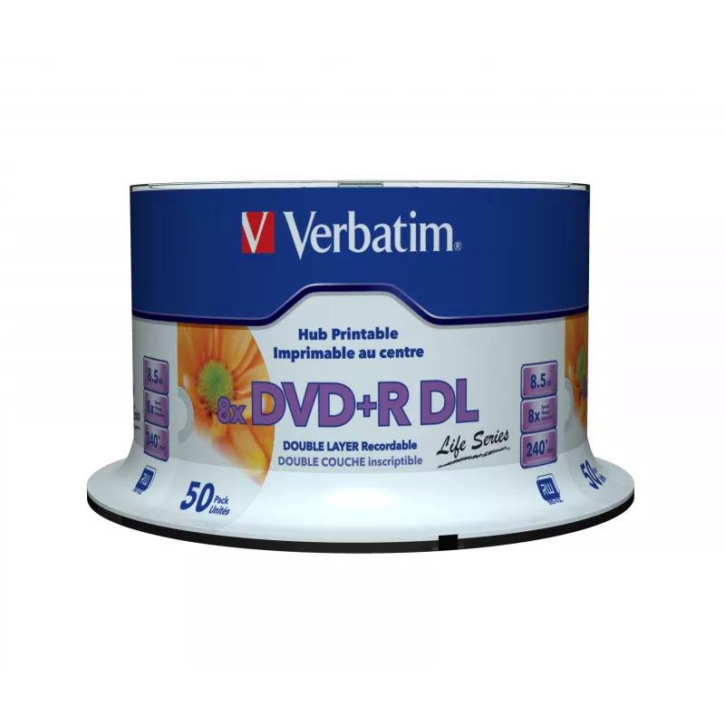 Verbatim 97693 pusta płyta DVD 8,5 GB DVD+R DL 50 szt.