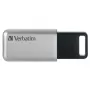 Verbatim Secure Pro - USB 3.0 Drive 64 GB - srebrny, 64 GB, USB Type-A, 3.2 Gen 1 (3.1 Gen 1), 35 MB/s, Cap, Czarny, szary