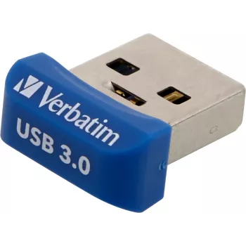 Verbatim Store 'n' Stay NANO - Pamięć USB 3.0 64 GB - Niebieski, 64 GB, USB typu A, 3.2 Gen 1 (3.1 Gen 1), Nakładka, 3 g, Niebieski