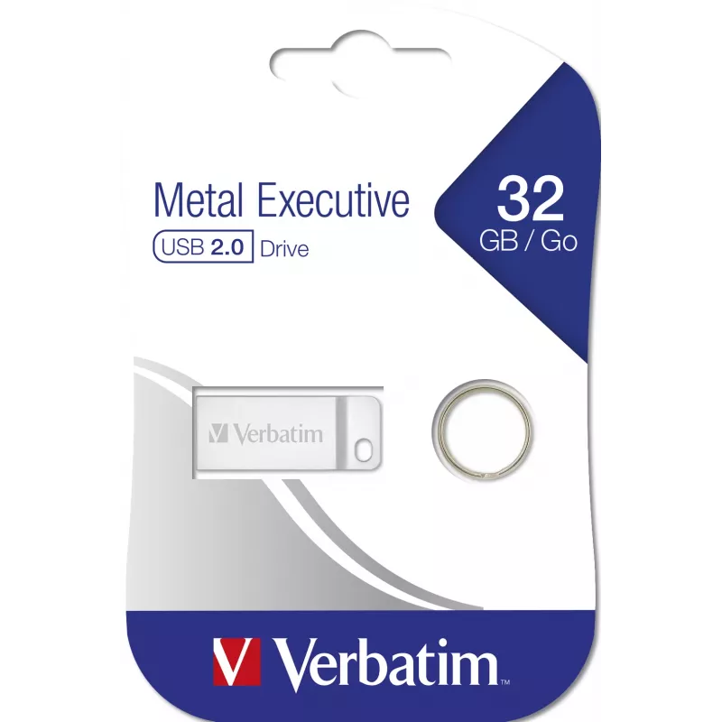 Verbatim Metal Executive - Pamięć USB 32 GB - Srebrna