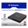 Verbatim Slimline CD/DVD optyczny napęd dysków DVD-RW Czarny