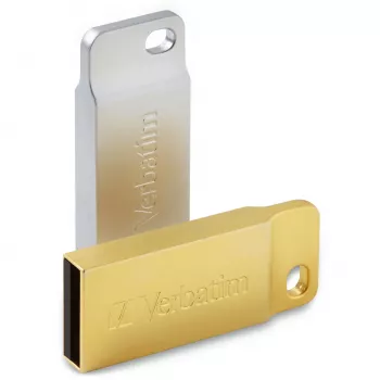 Verbatim Metal Executive - USB 3.0 Drive 64 GB – złoty, 64 GB, USB Typ-A, 3.2 Gen 1 (3.1 Gen 1), Bez skuwki, 3,6 g, Złoty