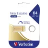 Verbatim Metal Executive - USB 3.0 Drive 64 GB – złoty, 64 GB, USB Typ-A, 3.2 Gen 1 (3.1 Gen 1), Bez skuwki, 3,6 g, Złoty