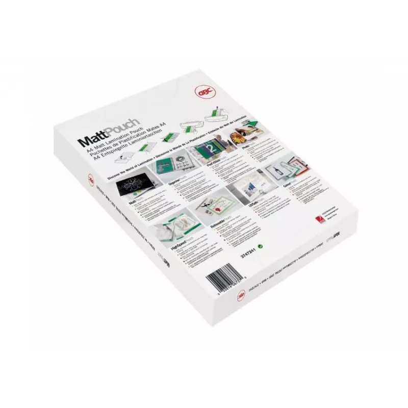 GBC Lamination Pouch A3 Matt 125 Micron, Mat, Biały, A3, 0,25 mm, 303 mm, 426 mm