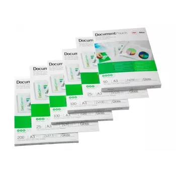 GBC Folia do laminacji A3 Samoprzylepna 125 mikronów, błyszcząca, przezroczysta, A3, 0,25 mm, 303 mm, 426 mm