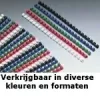 GBC CombBind grzbiety do bindowania 10mm A4 21R, Czerwony, 65 kartek, Polichlorek winylu (PVC), A4, 100 szt.