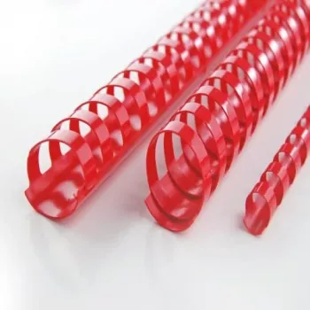 GBC CombBind grzbiety do bindowania 10mm A4 21R, Czerwony, 65 kartek, Polichlorek winylu (PVC), A4, 100 szt.