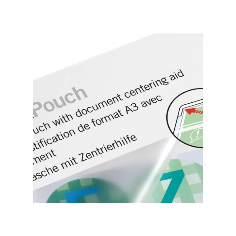 GBC Lamination Pouch A3 175 Micron, błyszcząca, przezroczysta, A3, 0,35 mm, 303 mm, 426 mm