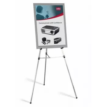 Sztaluga wystawowa teleskopowa Nobo, Srebrna, Aluminium
