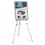 Sztaluga wystawowa teleskopowa Nobo, Srebrna, Aluminium