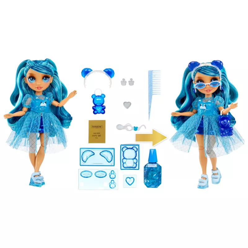 Rainbow High Creative Crystals Fashion Doll- Skyler, lalka modowa, dziewczynka, 8 lat, 280 mm, wielokolorowy