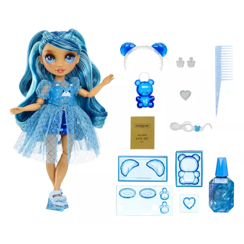 Rainbow High Creative Crystals Fashion Doll- Skyler, lalka modowa, dziewczynka, 8 lat, 280 mm, wielokolorowy