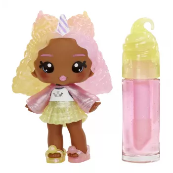 MGA Entertainment Yummiland Lip Gloss lalka Series 2- Cotton Candy (Nia Candy Fluff)