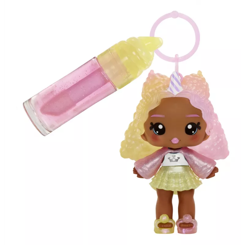 MGA Entertainment Yummiland Lip Gloss lalka Series 2- Cotton Candy (Nia Candy Fluff)
