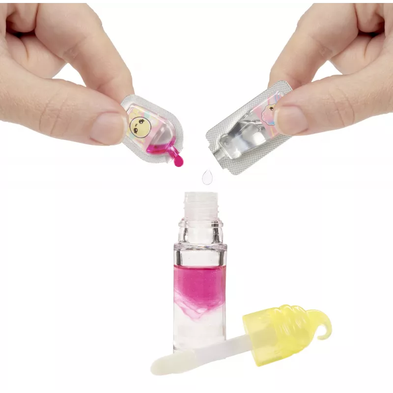 MGA Entertainment Yummiland Lip Gloss lalka Series 2- Cotton Candy (Nia Candy Fluff)