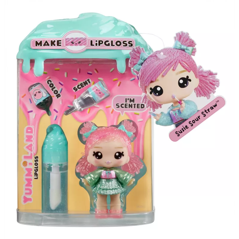 MGA Entertainment Yummiland Lip Gloss lalka Series 2- Licorice (Susie Sour Straw)
