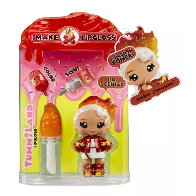 MGA Entertainment Yummiland Lip Gloss lalka Series 2- Cinnamon Spice (Amber Cinnamon)
