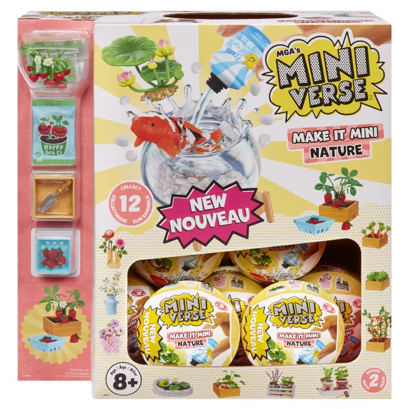 Miniverse MGA's - Make It Mini Nature Series 2 w PDQ, 8 lat, Wielokolorowy, Plastik