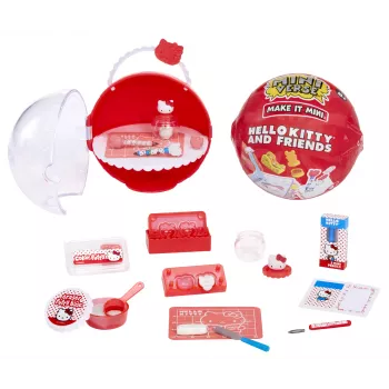 Miniverse Make It Mini Hello Kitty and Friends Seria 3, 8 lat, Hello Kitty, Wielokolorowy, Plastik, Żywica
