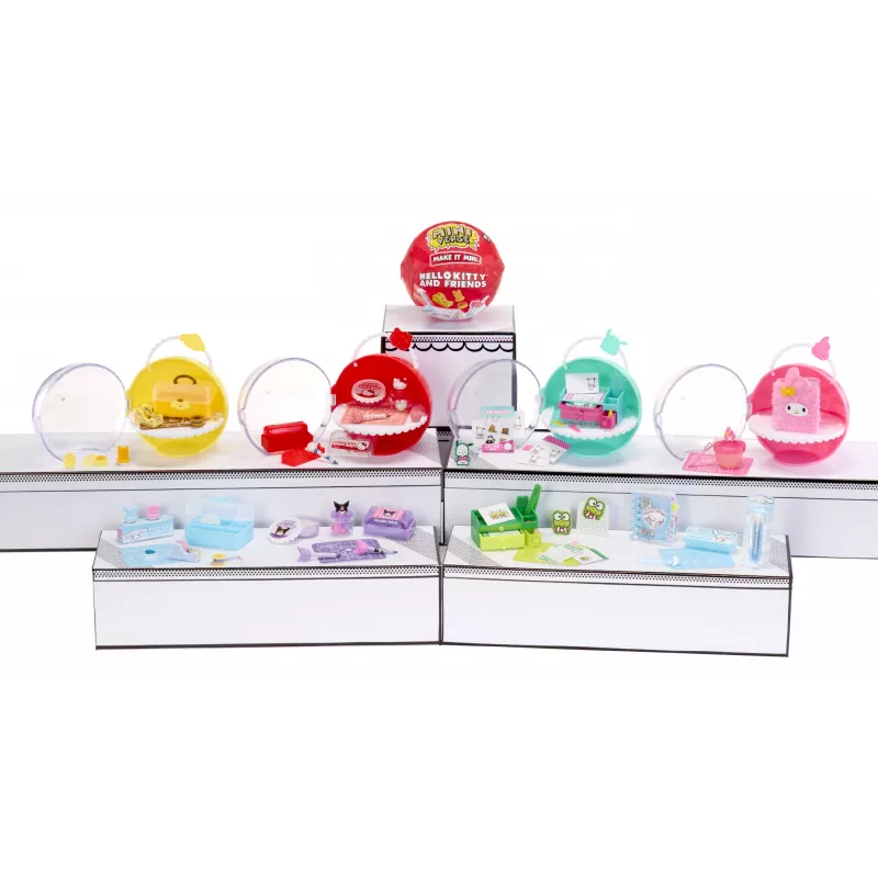 Miniverse Make It Mini Hello Kitty and Friends Seria 3, 8 lat, Hello Kitty, Wielokolorowy, Plastik, Żywica