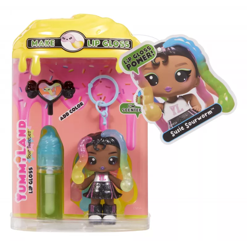 MGA Entertainment Yummiland lalka błyszczyk do ust Sour Sweeties - Sasha Sourworms
