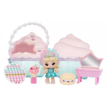 MGA Entertainment Yummiland Beauty Bag Playset + Lip Gloss lalka - Cupcake Beauty Bag