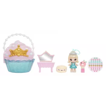 MGA Entertainment Yummiland Beauty Bag Playset + Lip Gloss lalka - Cupcake Beauty Bag