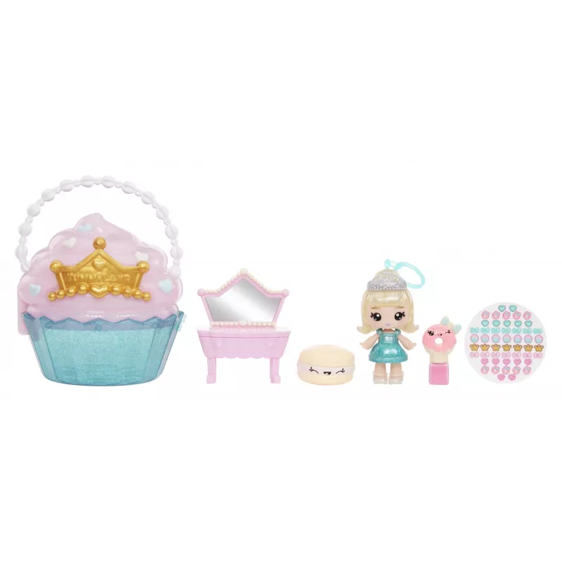 MGA Entertainment Yummiland Beauty Bag Playset + Lip Gloss lalka - Cupcake Beauty Bag