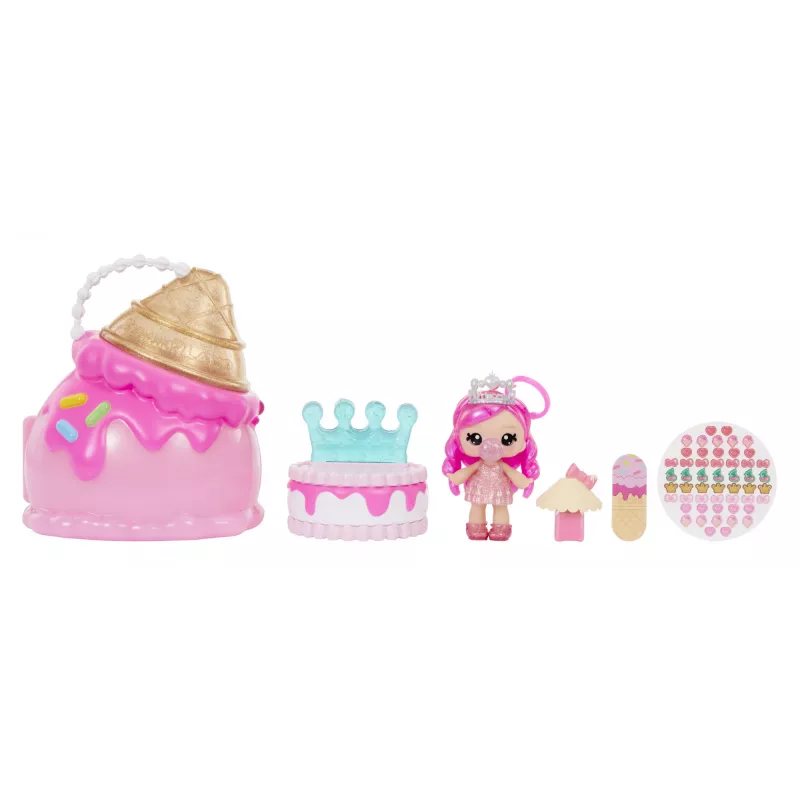 MGA Entertainment Yummiland Beauty Bag Playset + Lip Gloss lalka - Ice Cream Beauty Bag