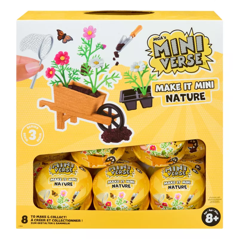 Miniverse Make It Mini Nature - Serie 3, 8 lat, Wielokolorowy, Plastik