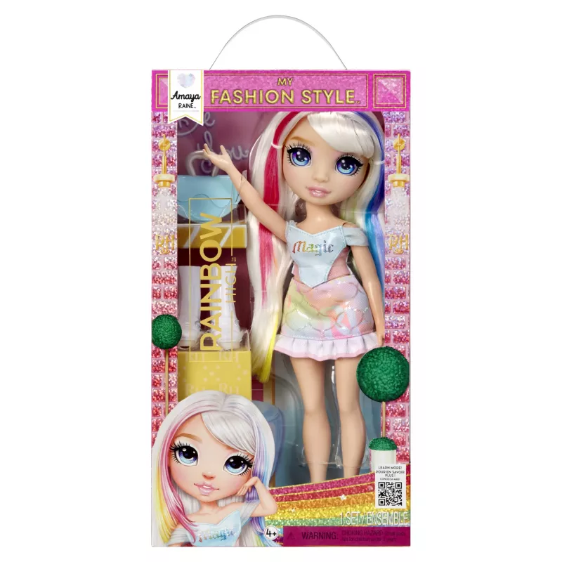 Rainbow High My Fashion Style Lalki modowe- Amaya, Lalka modowa, Kobieta, 4 lat(a), Chłopiec/Dziewczynka, 280 mm, Wielokolorowy
