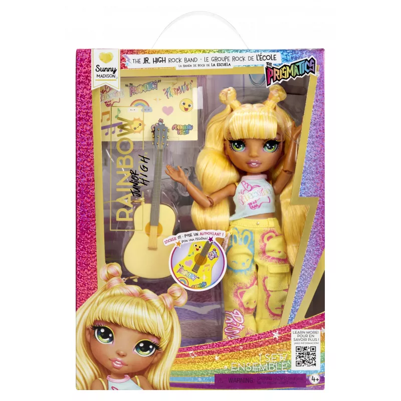 Rainbow High Junior High Jr High Rockband Fashion Dolls - Sunny