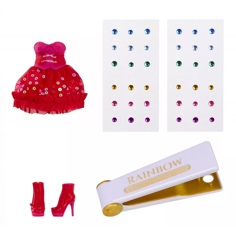 Rainbow High Be Dazzling Fashion Dolls- Vivienne Rouge (czerwony)