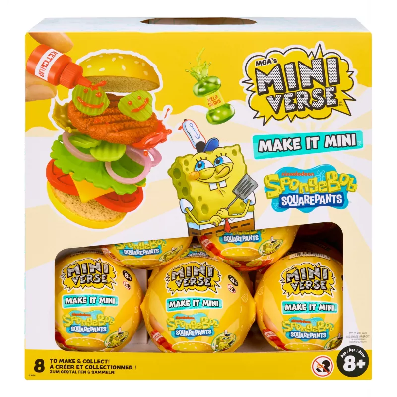 Miniverse Make It Mini SpongeBob SquarePants, 8 lat, Wielokolorowy