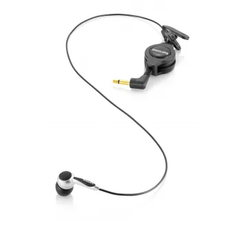 Philips Telephone pickup microphone, Przewodowy, Połączenia/Muzyka, Zestaw słuchawkowy, Czarny, Srebrny