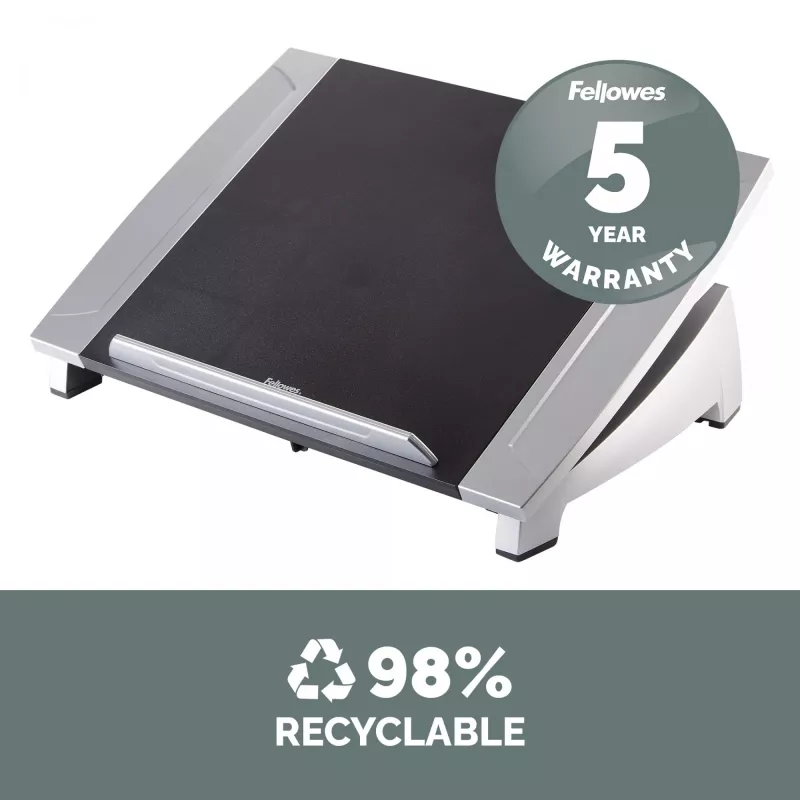 Fellowes Office Suites Podstawka pod laptop, czarna, 43,2 cm (17 cali), 5 kg, 140 - 190 mm, 382 mm, 290 mm