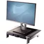Podstawka pod monitor Fellowes z 5-stopniową regulacją wysokości - Office Suites podstawka pod monitor z tacką do przechowywania - Ergonomiczna regulowana podstawka pod monitor do komputerów - Maks. obciążenie 36 kg / maks. rozmiar 28 inch - grafitowa