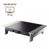 Podstawka pod monitor Fellowes z 5-stopniową regulacją wysokości - Office Suites podstawka pod monitor z tacką do przechowywania - Ergonomiczna regulowana podstawka pod monitor do komputerów - Maks. obciążenie 36 kg / maks. rozmiar 28 inch - grafitowa
