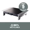 Podstawka pod monitor Fellowes z 5-stopniową regulacją wysokości - Office Suites podstawka pod monitor z tacką do przechowywania - Ergonomiczna regulowana podstawka pod monitor do komputerów - Maks. obciążenie 36 kg / maks. rozmiar 28 inch - grafitowa