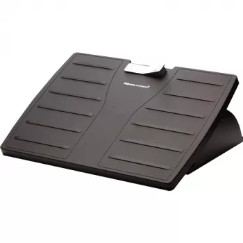 Fellowes Podnóżek pod Biurko - Office Suites podnóżek pod biurko ergonomiczny podnóżek z 3 pozycjami regulacji wysokości i technologią antybakteryjną - podnóżek stołek do biura i domu - czarny