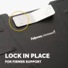 Fellowes Podnóżek pod Biurko - Office Suites podnóżek pod biurko ergonomiczny podnóżek z 3 pozycjami regulacji wysokości i technologią antybakteryjną - podnóżek stołek do biura i domu - czarny